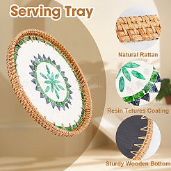 Rattan & Resin Serving Trays&nbsp;AJEW-WH20001-76E