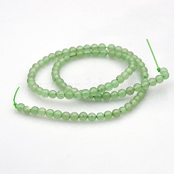Natural Green Aventurine Round Beads Strands&nbsp;G-N0120-13-4mm