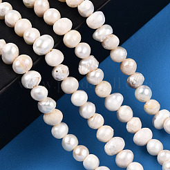 Natural Cultured Freshwater Pearl Beads Strands&nbsp;X-PEAR-N013-04E