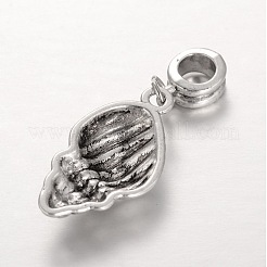 Mixed Ocean Theme Tibetan Style Alloy Large Hole European Dangle Charms&nbsp;X-PALLOY-JF00046