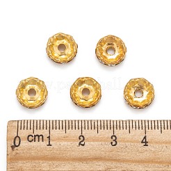 Iron Crystal Rhinestone Spacer Beads&nbsp;RB-A007-10MM-G