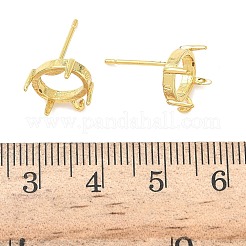 Brass Stud Earring Findings&nbsp;KK-G547-03G