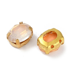 Brass Glass Rhinestone Sew on Rhinestones&nbsp;RGLA-B004-13A-G