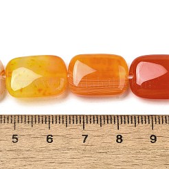 Natural Striped Agate/Banded Agate Beads Strands&nbsp;G-B137-B01-01I