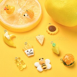 30Pcs 10 Styles Resin Pendants&nbsp;RESI-CJ0002-73