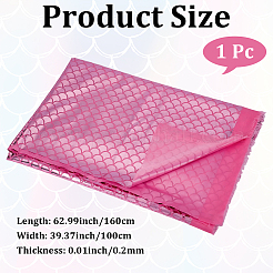 Polyester Fish Scale Fabric&nbsp;DIY-WH20063-038B
