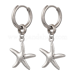 Ocean 304 Stainless Steel Hoop Dangle Earrings for Women&nbsp;EJEW-JE07267-02