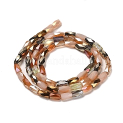 Electroplate Glass Beads Strands&nbsp;EGLA-D030-07B