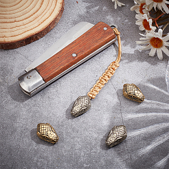4Pcs 2 Colors Brass Beads&nbsp;KK-NB0004-33