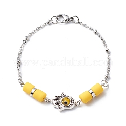 Evil Eye Handmade Lampwork Earring & Bracelet Sets&nbsp;SJEW-JS01250