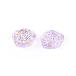 Electroplate Transparent Glass Beads Strands&nbsp;EGLA-N056-02A-03
