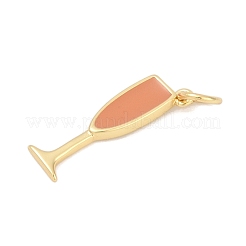 Brass Enamel Pendants&nbsp;KK-U062-02A-03