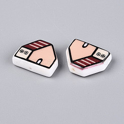 Printed Opaque Resin Beads&nbsp;RESI-N043-09B-02