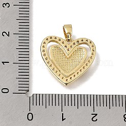 Brass Micro Pave Clear Cubic Zirconia with Enamel Pendants&nbsp;CU-CBAA556-10C