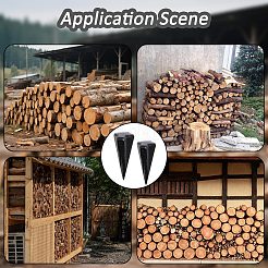 Steel Wood Splitter&nbsp;TOOL-WH0165-54