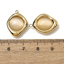 303 Stainless Steel & Cat Eye Pendants&nbsp;CE-CBA1E47-09G