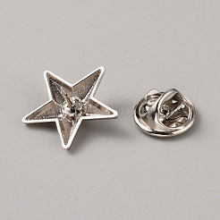 Alloy Star Brooch&nbsp;LS-AJEW-WH0515-08P