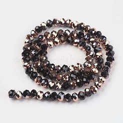 Electroplate Opaque Glass Beads Strands&nbsp;EGLA-A034-P2mm-N01