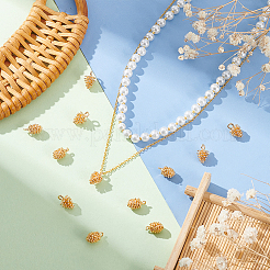 16Pcs 2 Styles Brass Charms&nbsp;KK-BC0010-11