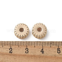 Brass Micro Pave Cubic Zirconia Daisy Spacer Beads&nbsp;KK-U052-32G-NF