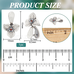 2Pcs Sterling Silver Ice Pick Pinch Bails&nbsp;STER-BC0002-84