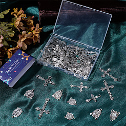 80Pcs 8 Styles Alloy Tibetan Style Pendants & Chandelier Component Links Kits&nbsp;FIND-SC0022-99