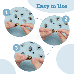 30 Sets 3 Colors Alloy Boot Lace Hooks&nbsp;FIND-DC0005-85