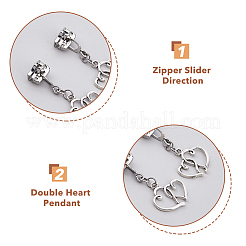Zinc Alloy Zipper Slider&nbsp;PALLOY-AB00149
