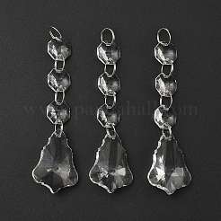 Transparent Glass Pendants for Curtains&nbsp;X-GLAA-WH0002-02