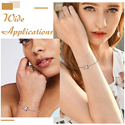 18Pcs Adjustable 304 Stainless Steel Cable Chains Bracelets Making&nbsp;AJEW-ME0001-02