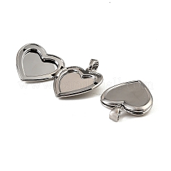 Brass Locket Pendants&nbsp;KK-CBA7157-08P