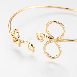 Brass Cuff Bangles&nbsp;BJEW-K153-02D