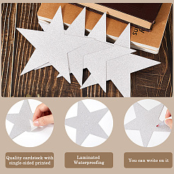 60Pcs Paper Glitter Star Wall Decoration&nbsp;AJEW-SP0001-17B
