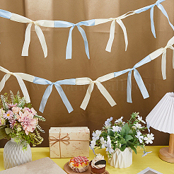 Polyester Bowknot Charms Party Banners&nbsp;DIY-WH0671-313