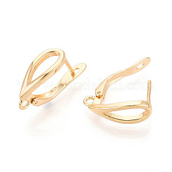 Brass Hoop Earring Findings&nbsp;KK-N267-27G