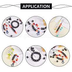 20Pcs Black Cube Letter Silicone Beads 12x12x12mm Square Dice Alphabet Beads with 2mm Hole Spacer Loose Letter Beads for Bracelet Necklace Jewelry Making&nbsp;JX433G