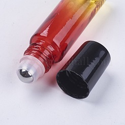 10ml Glass Gradient Color Essential Oil Empty Roller Ball Bottles&nbsp;MRMJ-WH0011-B07-10ml