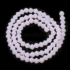 Imitation Jade Frosted Glass Bead Strands&nbsp;GLAA-F029-JM4mm-B02