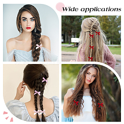 Bowknot Polyester Alligator Hair Clips&nbsp;AJEW-CP0008-35A