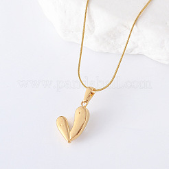 3Pcs French Vintage Stainless Steel Pave Imitation Pearl Heart Pendant Necklaces for Women&nbsp;TO4650