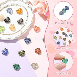16Pcs 15 Colors Handmade Lampwork Beads&nbsp;LAMP-CJ0002-47
