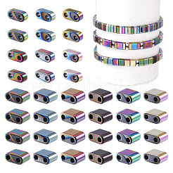 480Pcs 12 Styles Electroplated Non-magnetic Synthetic Hematite Beads Strands&nbsp;G-TA0001-89