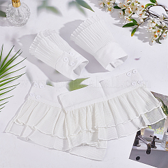 2 Pairs 2 Styles Chiffon Oversleeves&nbsp;AJEW-FG0003-94