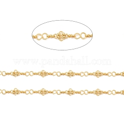 Rack Plating Brass Infinity & Chinese Knot Link Chains&nbsp;CHC-I040-05G