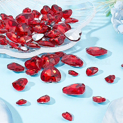 78Pcs 6 Style Glass Rhinestone Cabochons&nbsp;RGLA-FG0001-14
