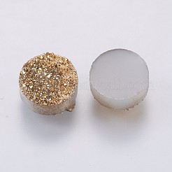 Imitation Druzy Gemstone Resin Cabochons&nbsp;RESI-E012-02
