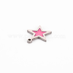 304 Stainless Steel Enamel Charms&nbsp;STAS-Q242-040B
