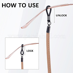 Leather Eyeglass Necklace Strap&nbsp;AJEW-CL0005-06C