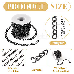 5M Oxidation Aluminum Cuban Link Chains&nbsp;CHA-TA0001-30