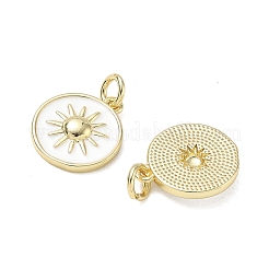 Brass Enamel Pendants&nbsp;KK-CBA9234-01G